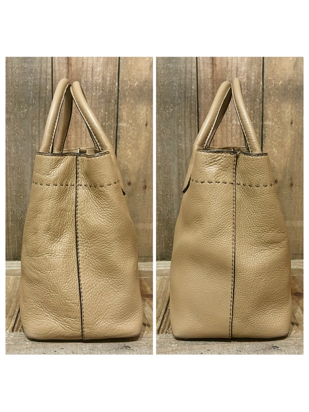 Tory Burch. McGraw Triple-Compartment Satchel with Free Scarf and Dust Bag. - Picture 9 of 16